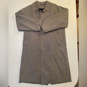EUC Men's Classic Wrinkle Free Microfiber Trench Coat